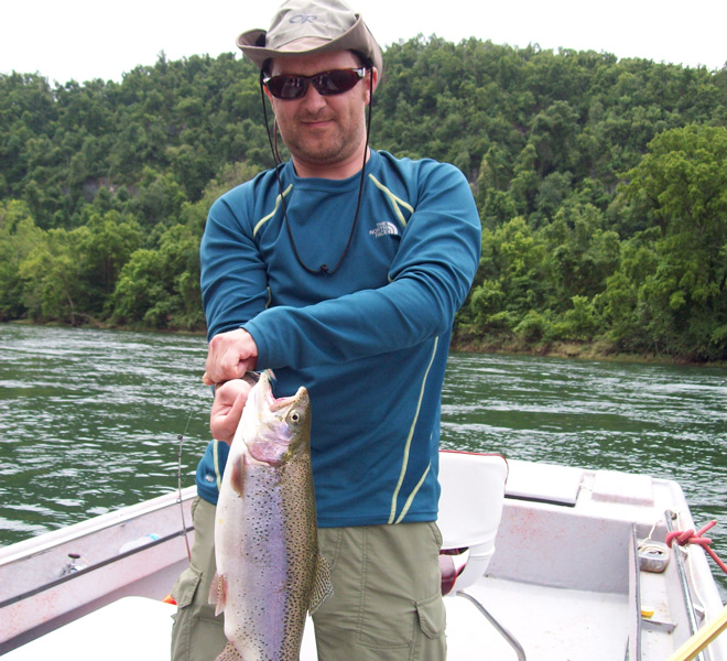 White Water Trout Fishing Guide in and near White River Arkansas